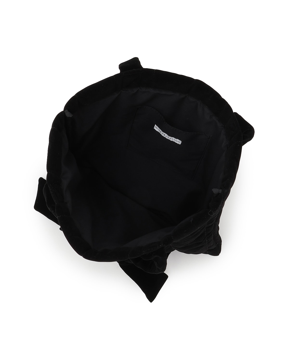 ショルダーリボンベロアトート