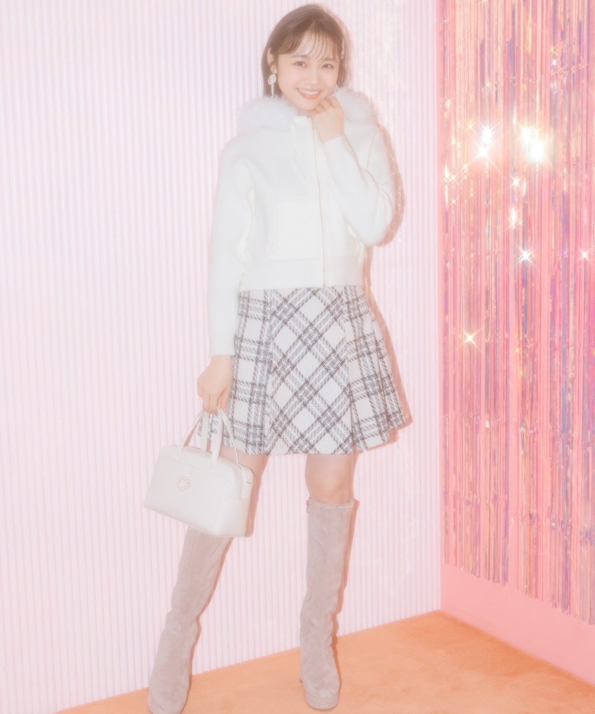 【1/1(thu)10時発売 New Year's Item】ボックスプリーツミニスカート