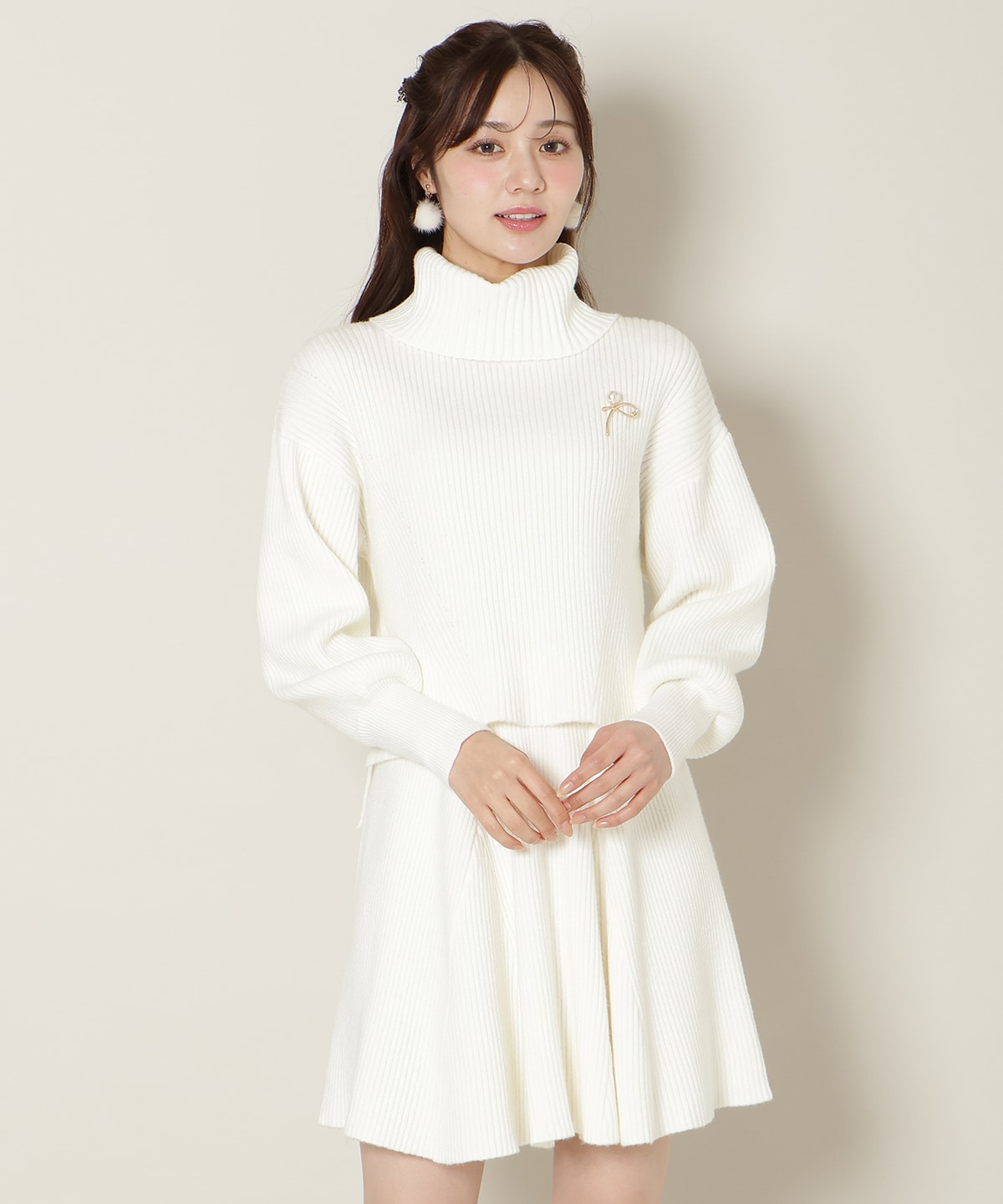 【12/5(fri)10時発売】オフタートル×スカートニットSETUP