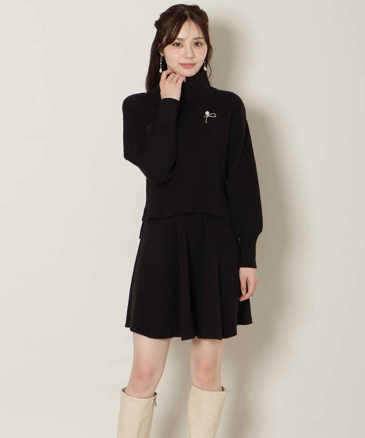 【12/5(fri)10時発売】オフタートル×スカートニットSETUP