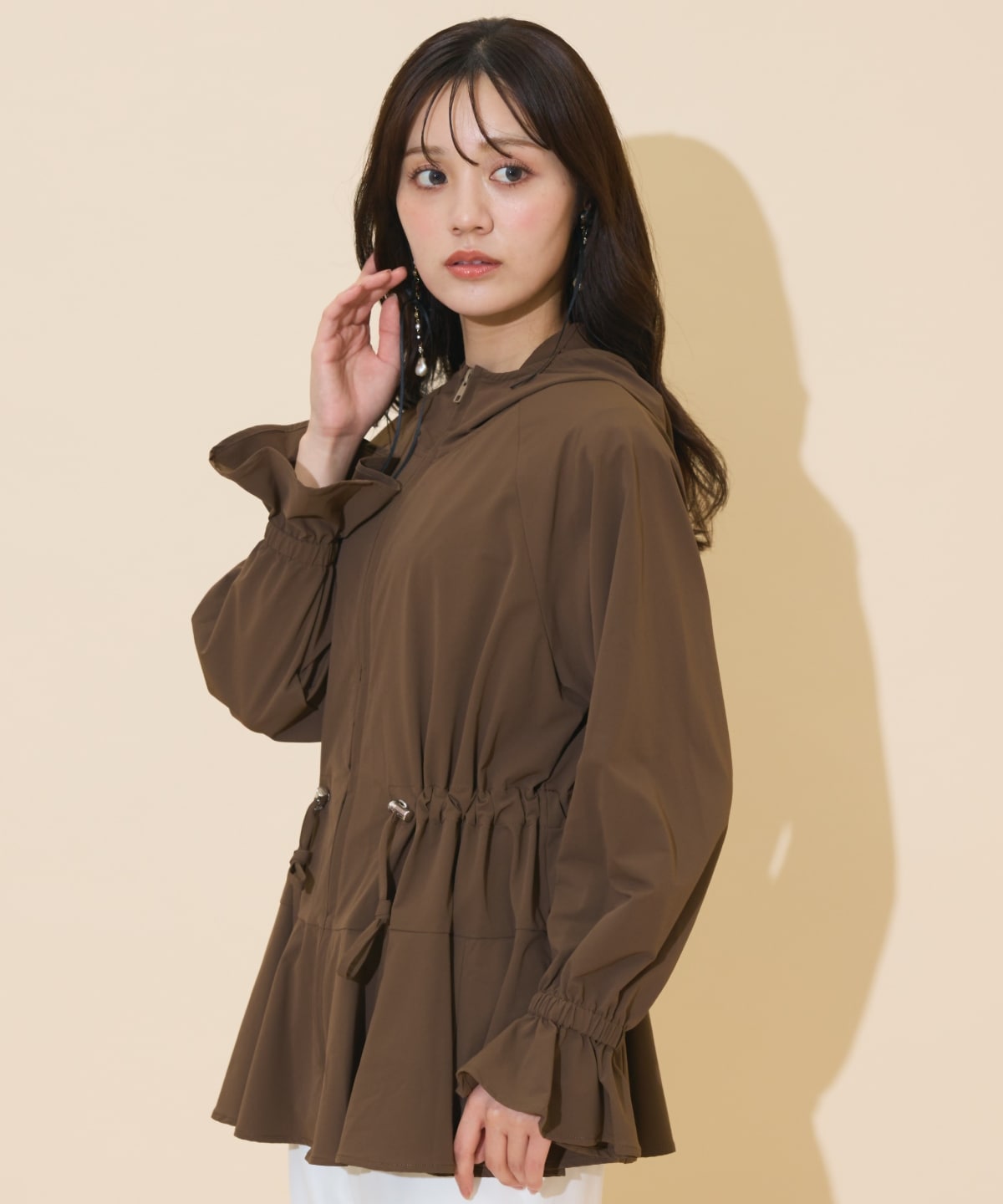 UVカットペプラムブルゾン