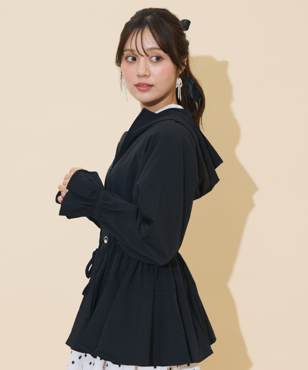 UVカットペプラムブルゾン