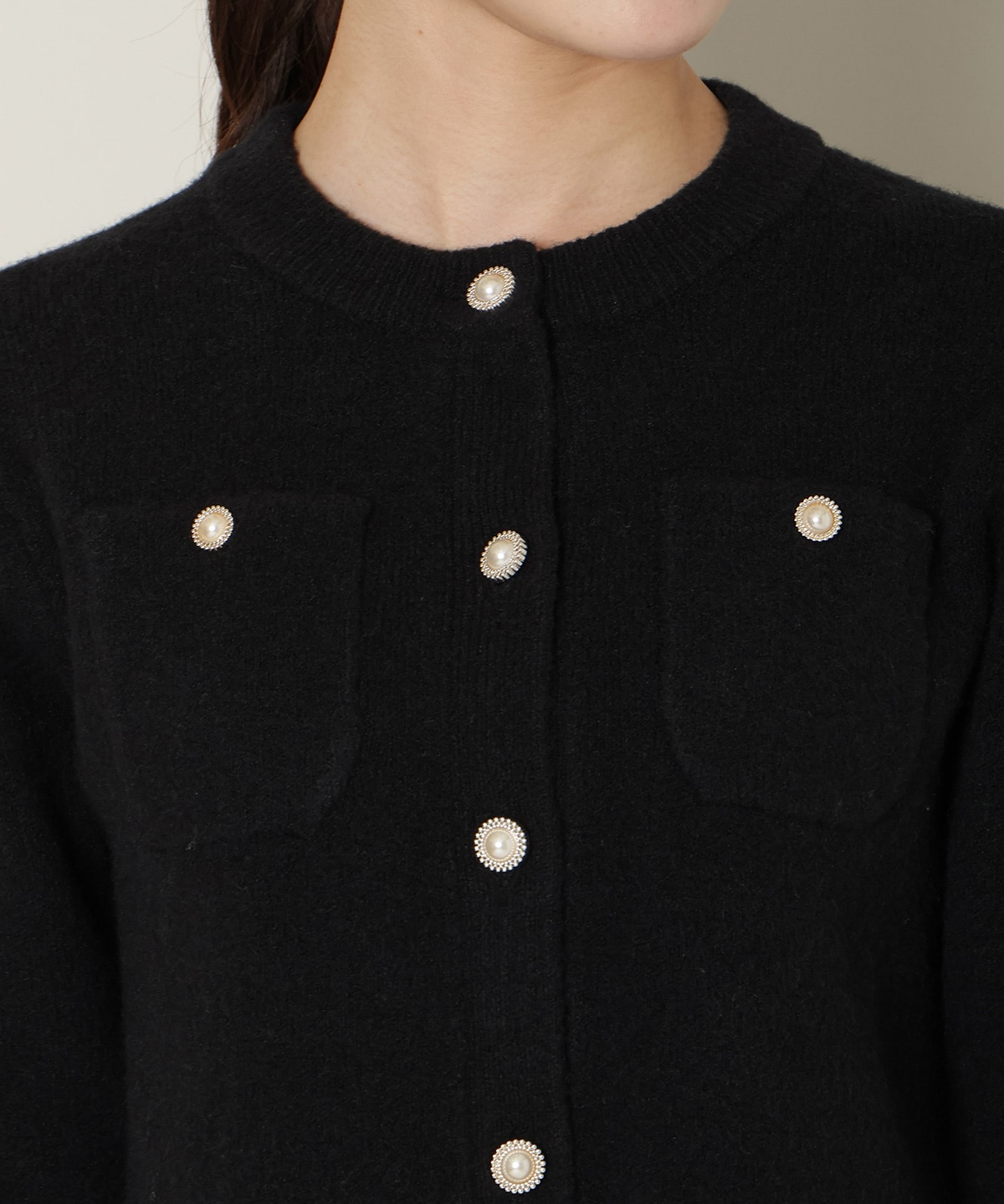 モヘアライクニットジャケット