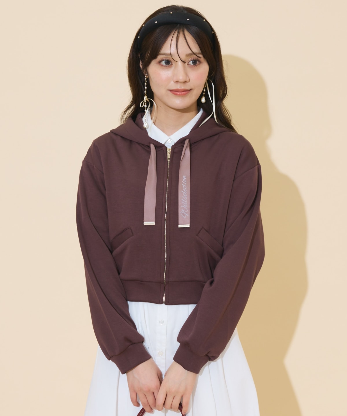 ロゴテープパーカー