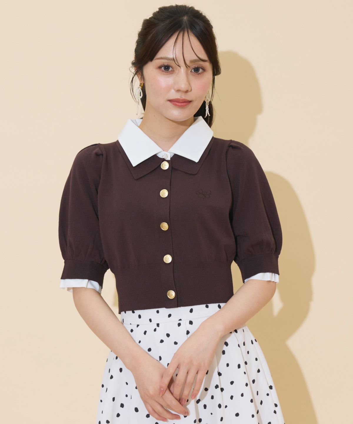 レイヤードカラープルオーバー