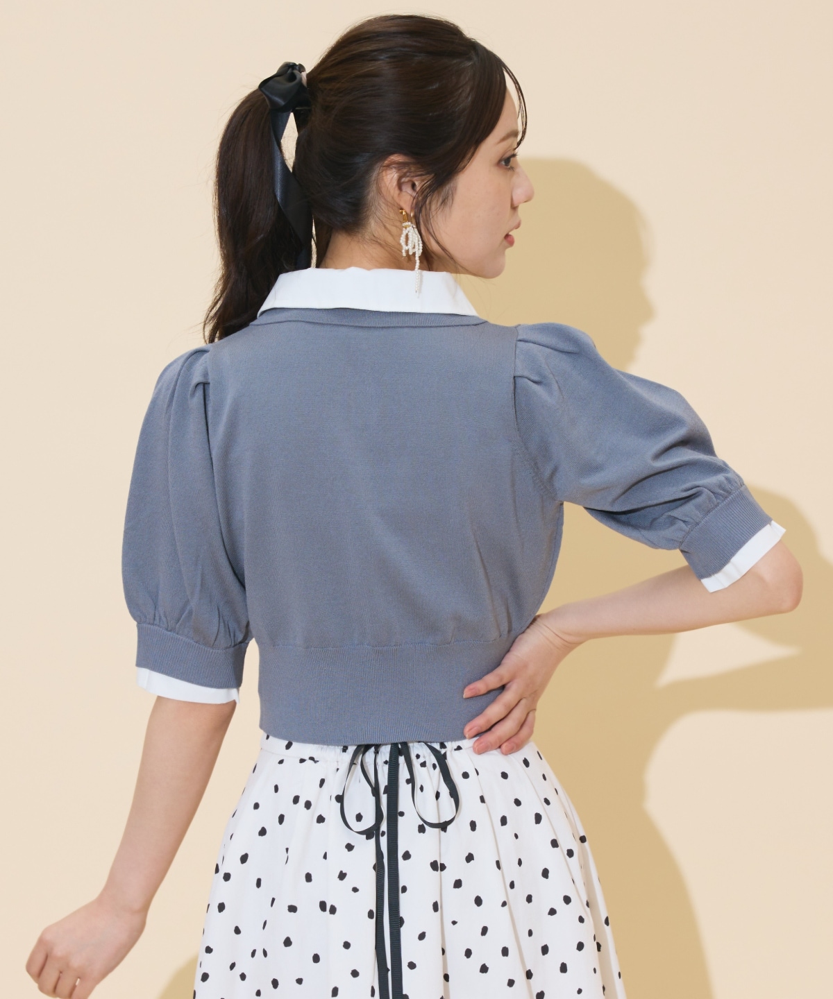 レイヤードカラープルオーバー