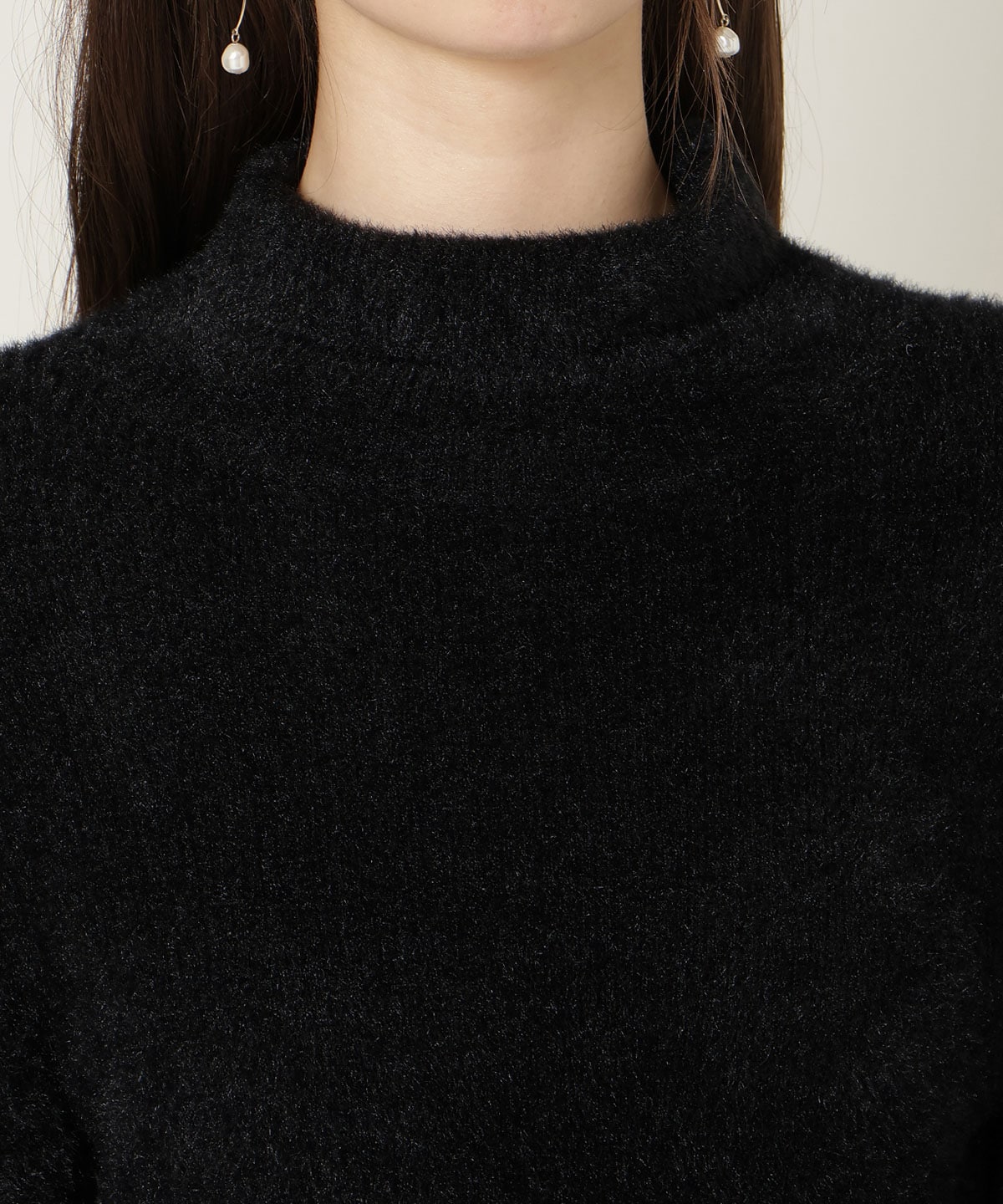 FOXライクヤーンタートルネックプルオーバー