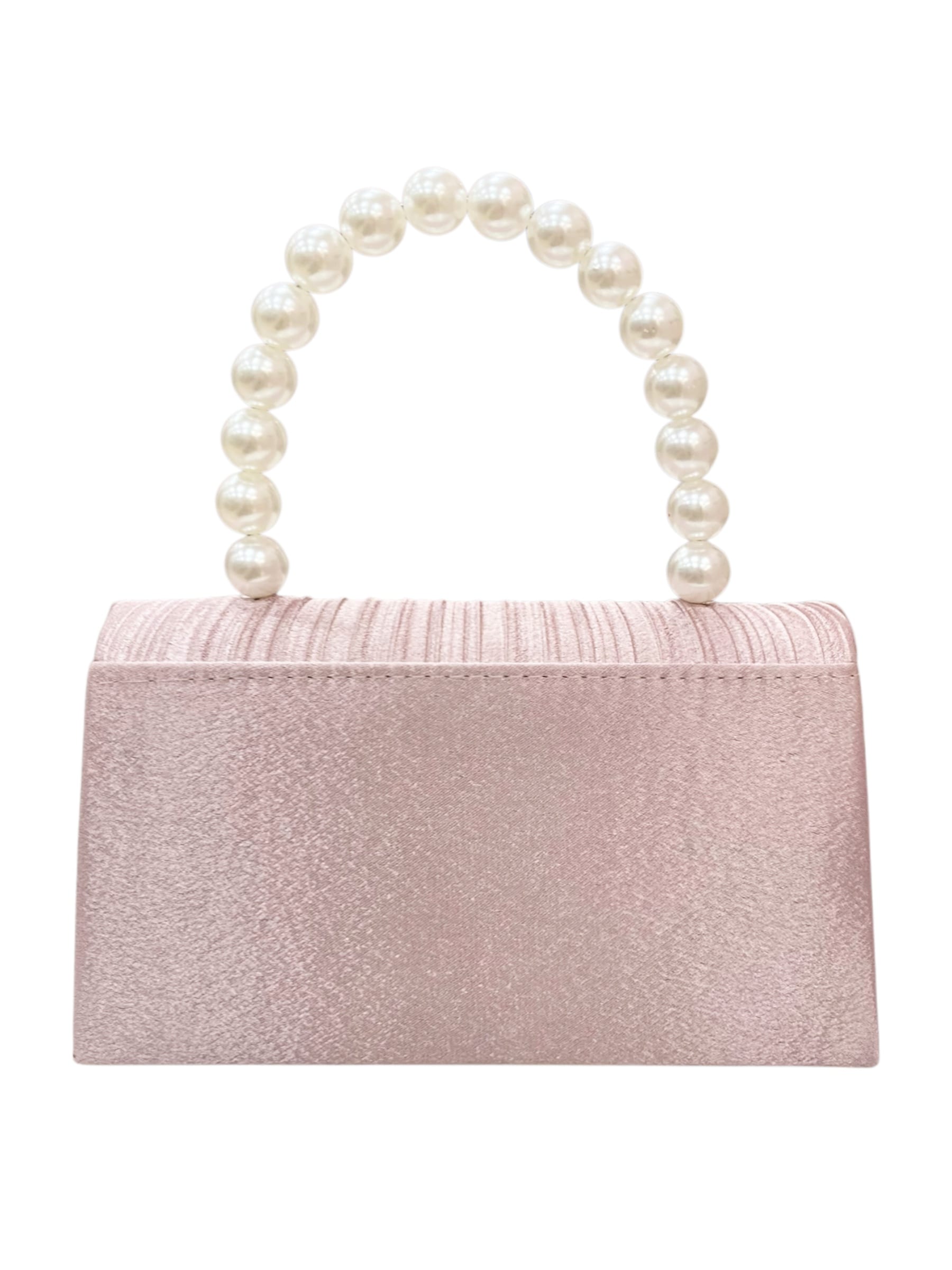 パールプリーツデザインバッグ