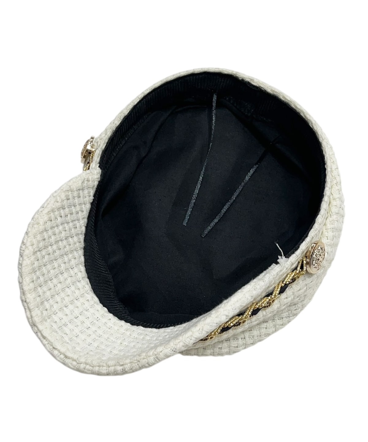 ゴールドチェーンキャスケット