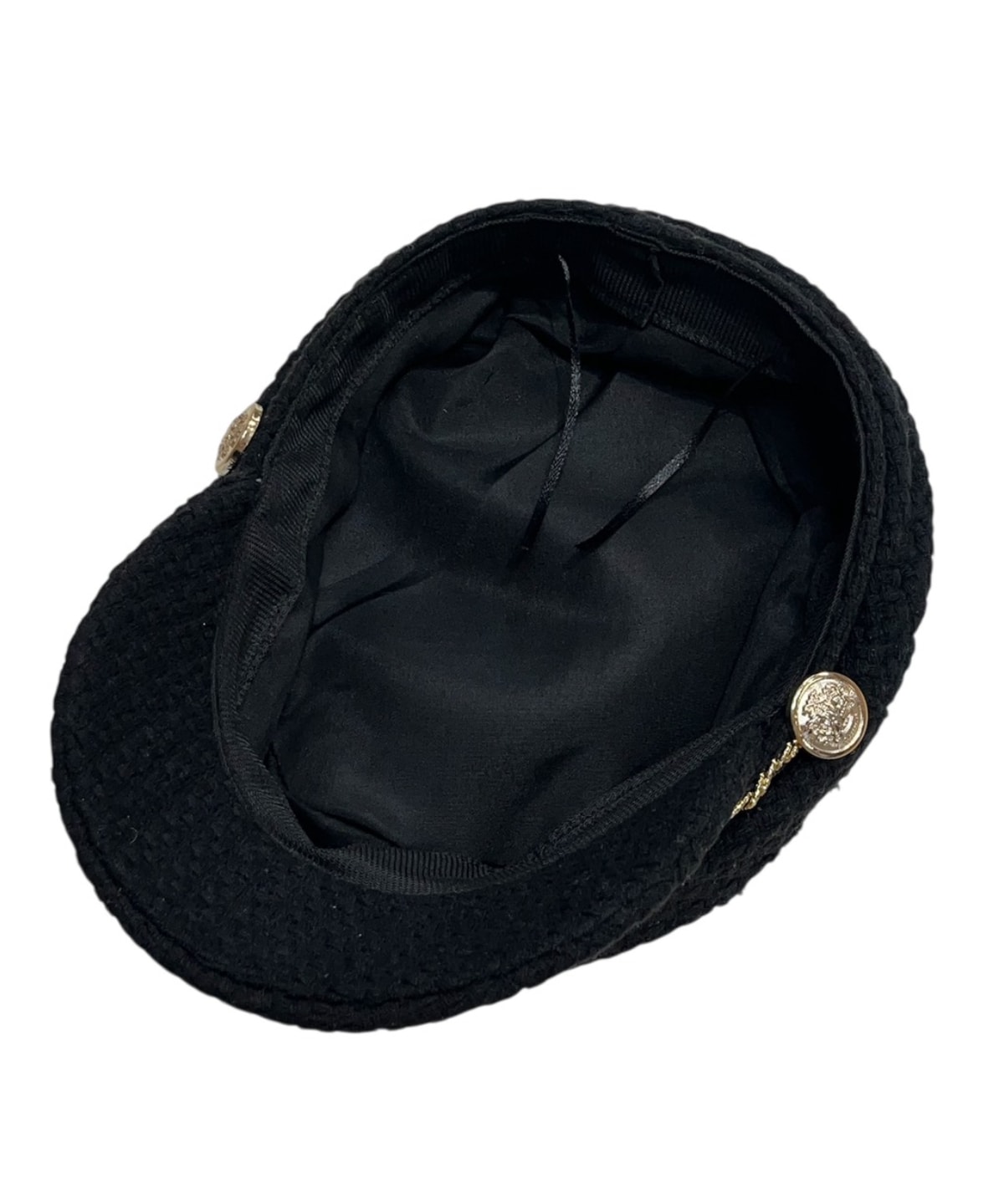 ゴールドチェーンキャスケット