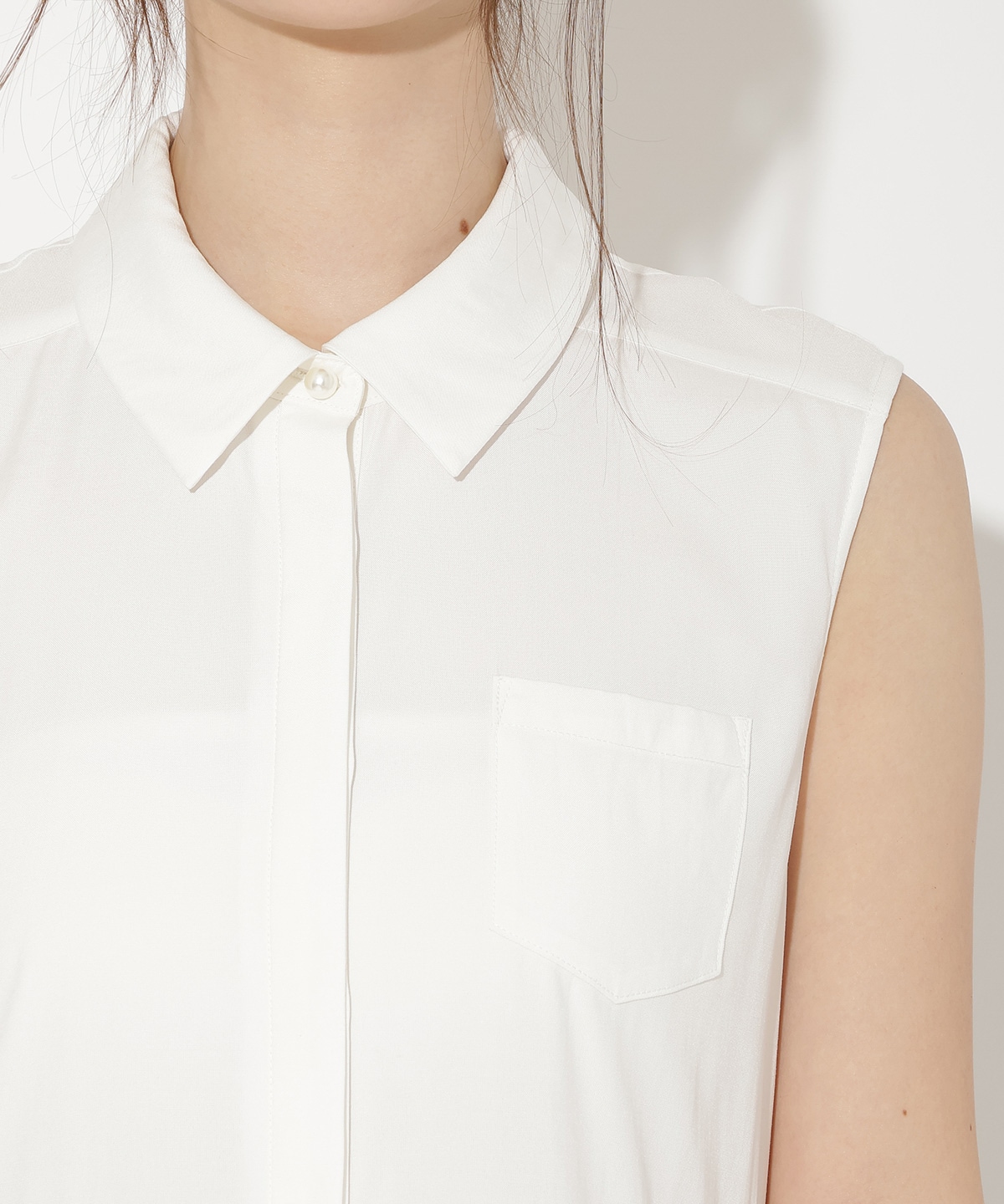 ティアードヘムリボンタイブラウス