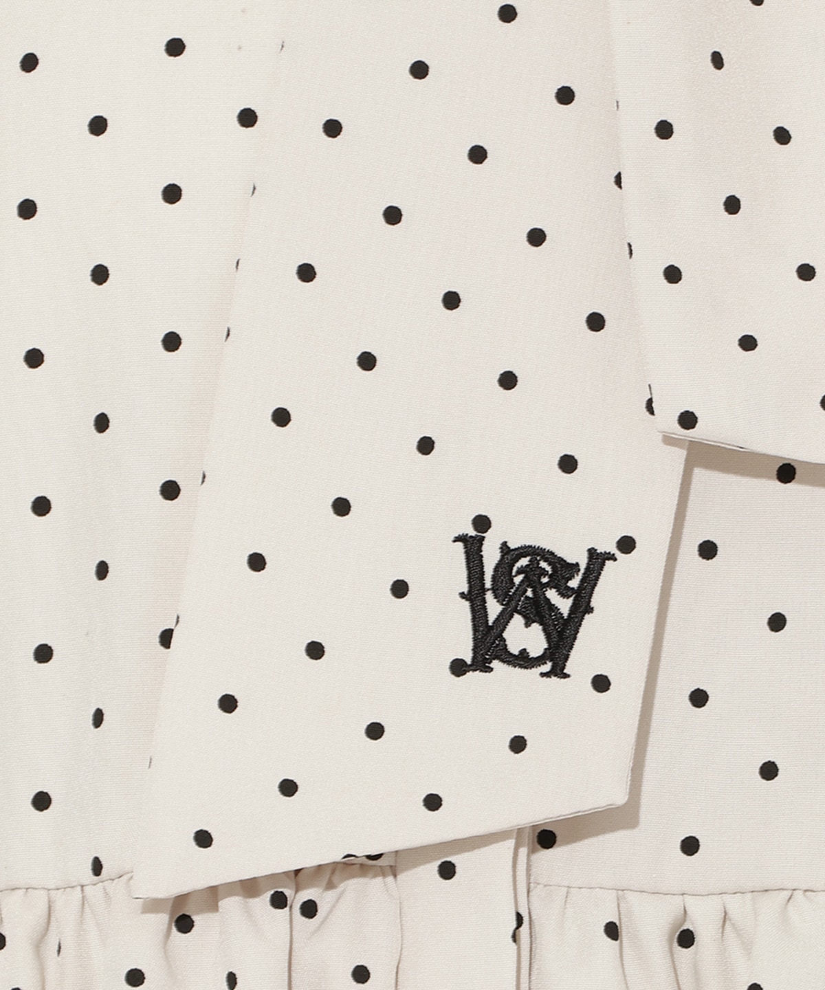 ティアードヘムリボンタイブラウス