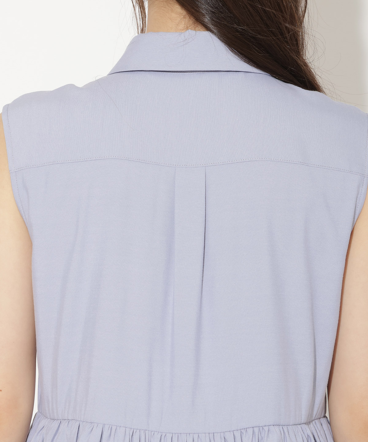 ティアードヘムリボンタイブラウス