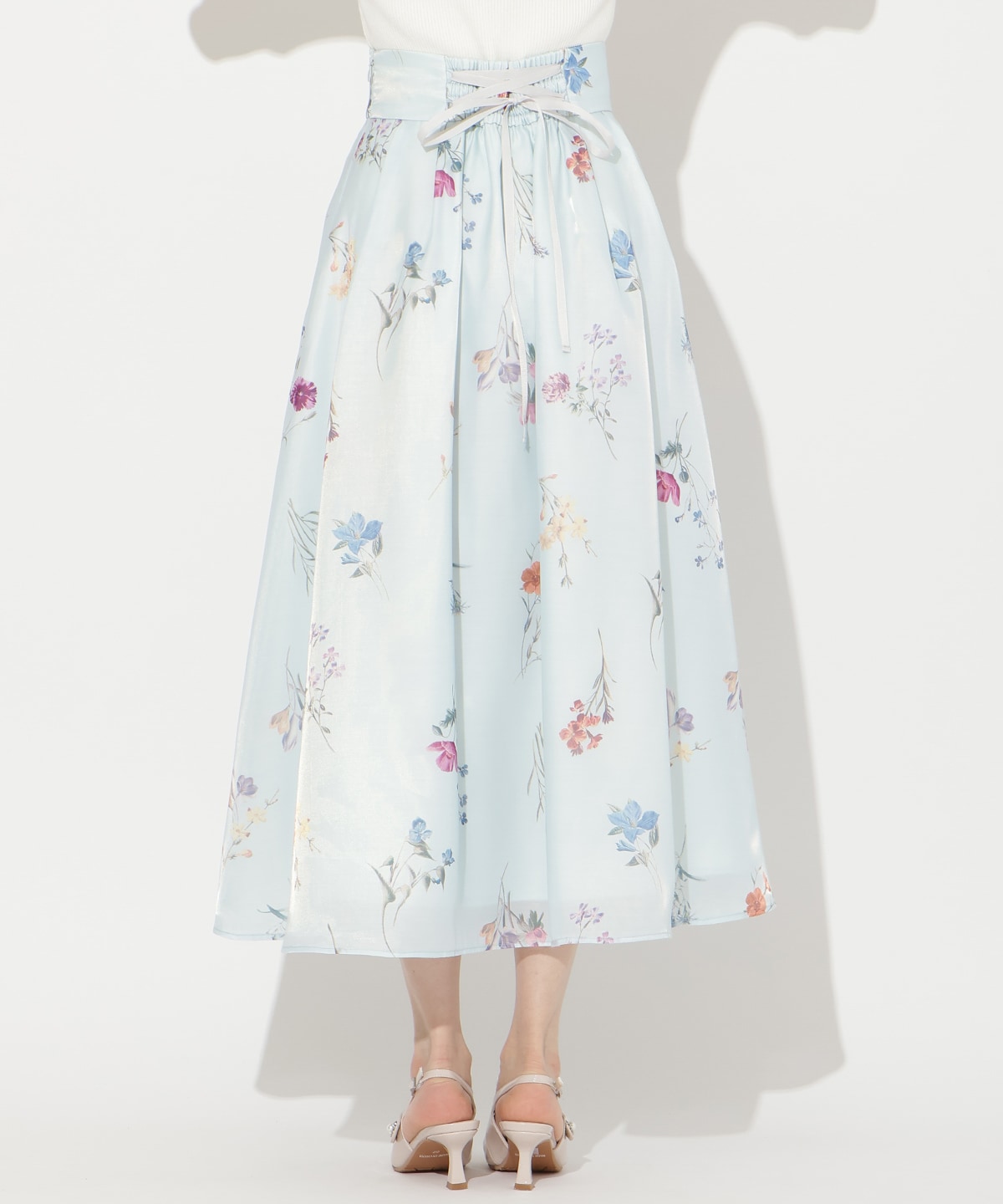 【3/12(thu)10時発売】ボタニカルフラワーシアータックスカート