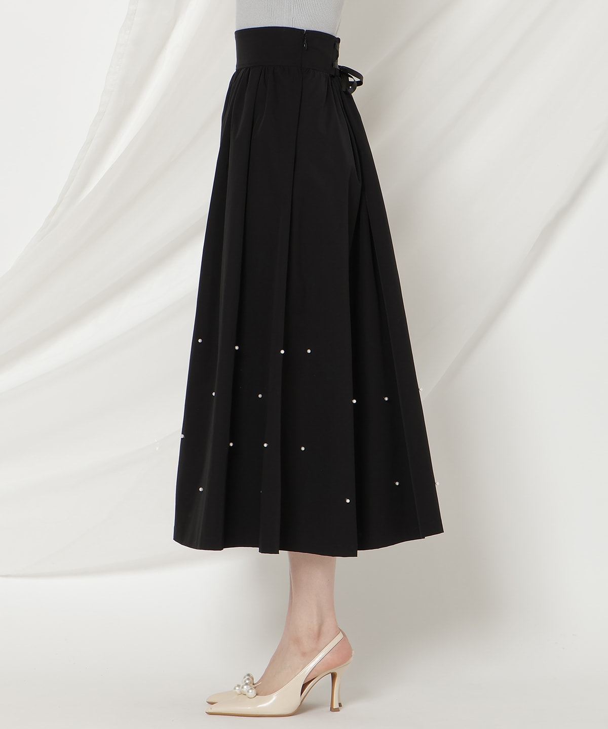 パールタックギャザースカート