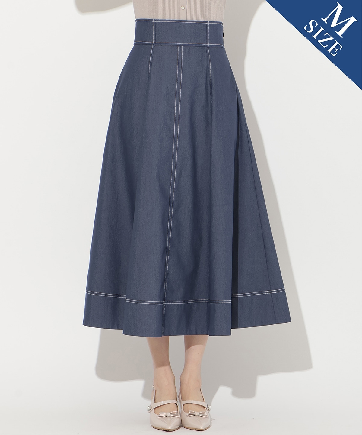 【3/19(thu)10時発売】ライトデニムフレアスカート