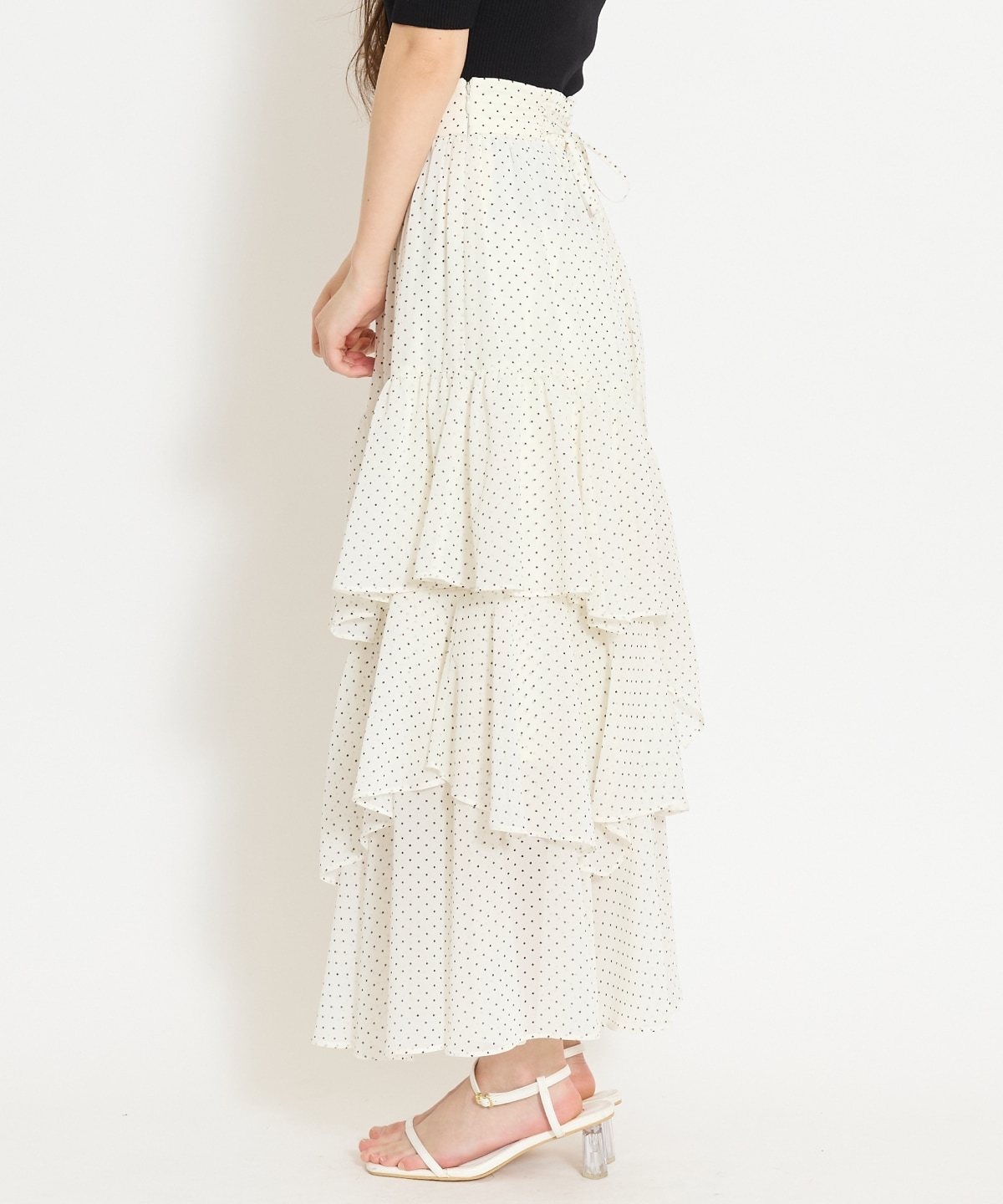 アシメティアードスカート