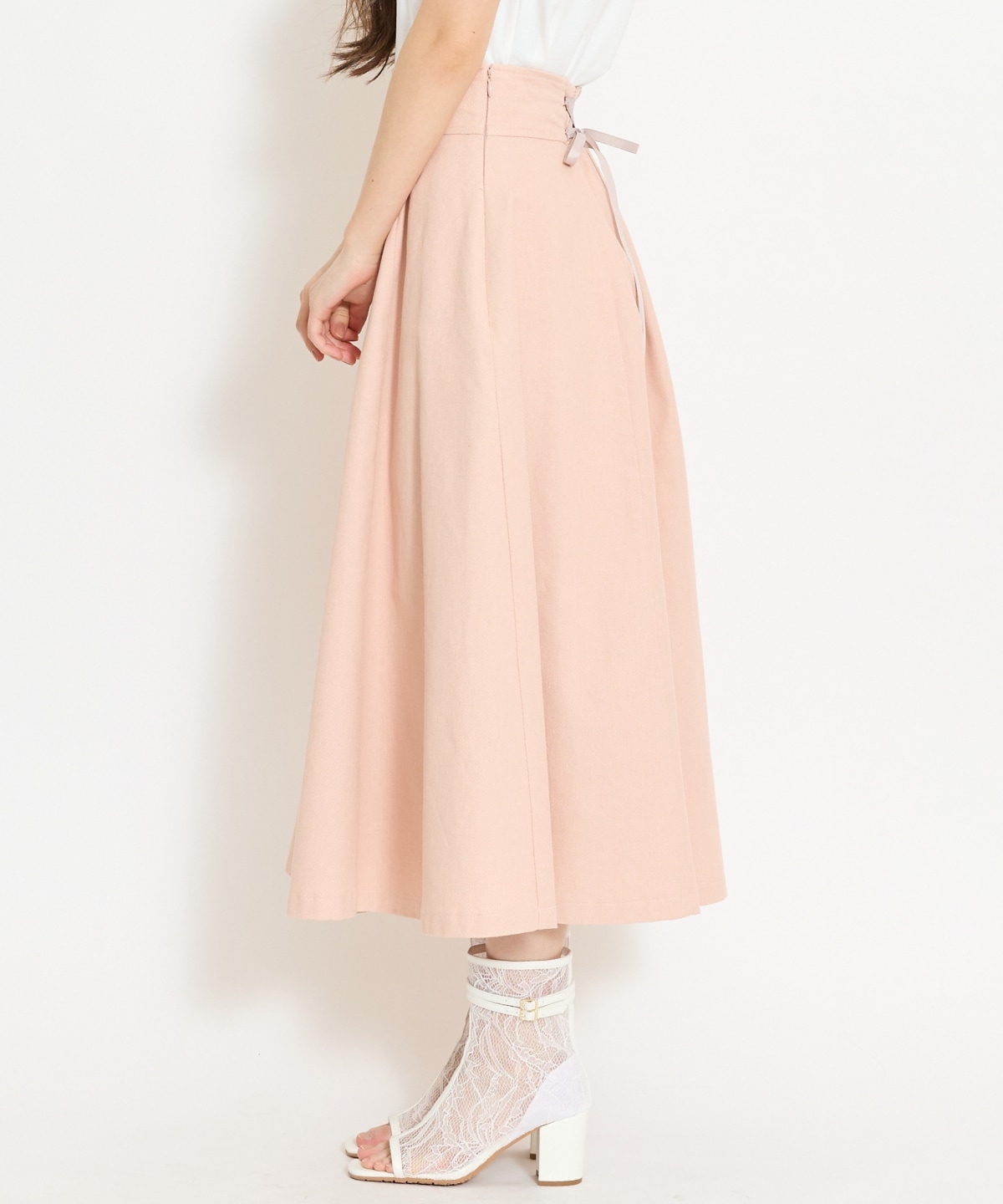 【セットアップ対応】デニムフレアスカート