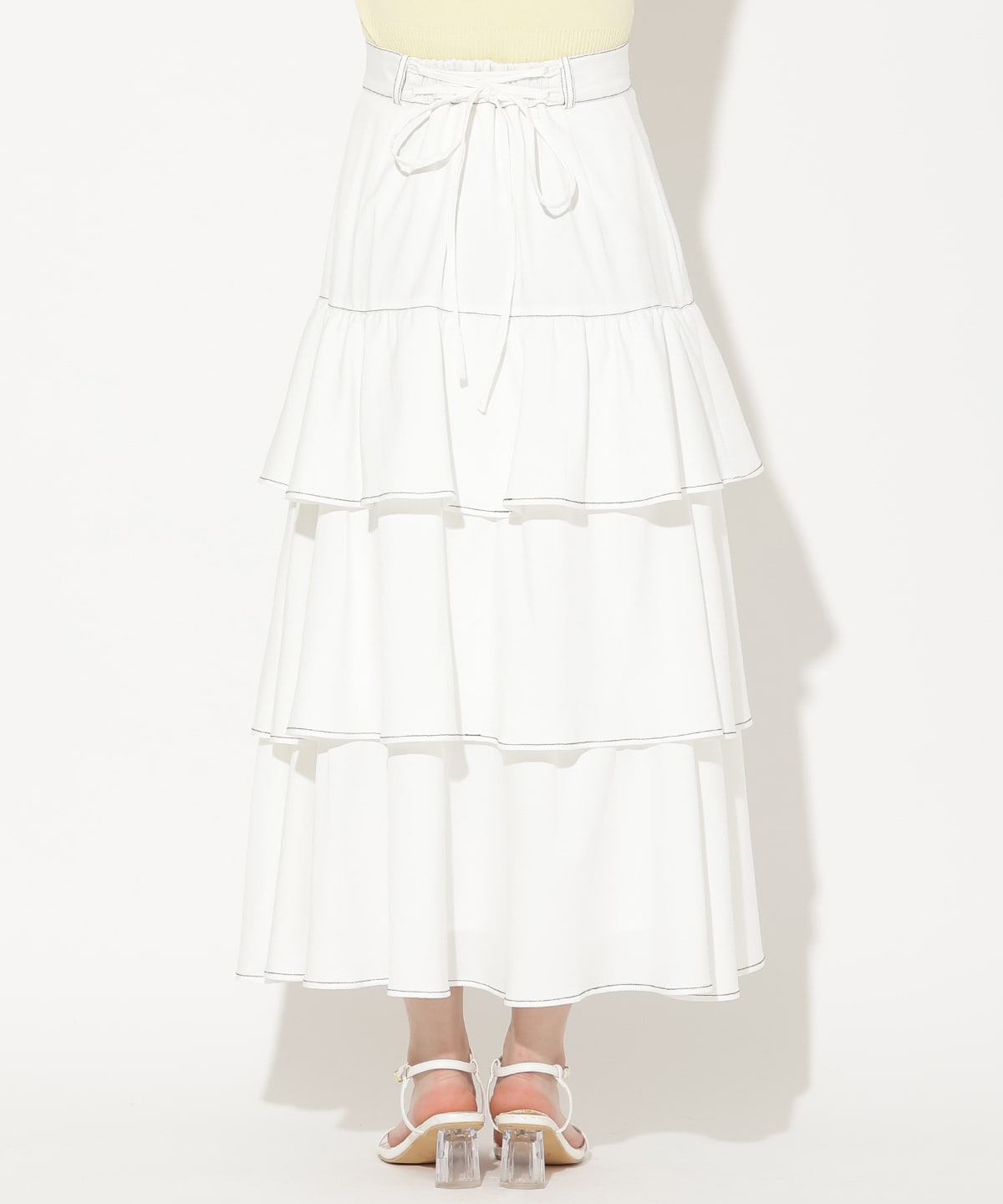 ボリュームフリルティアードスカート
