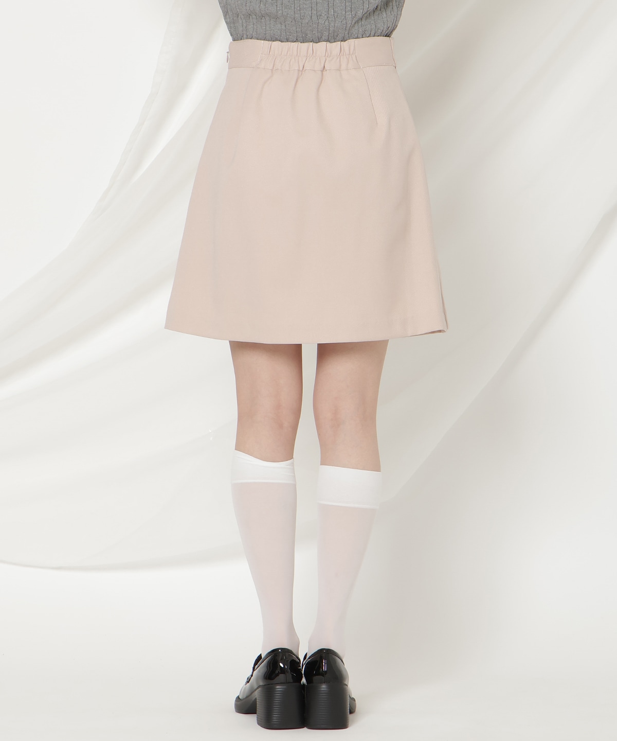 ビットデザインプリーツミニスカパン