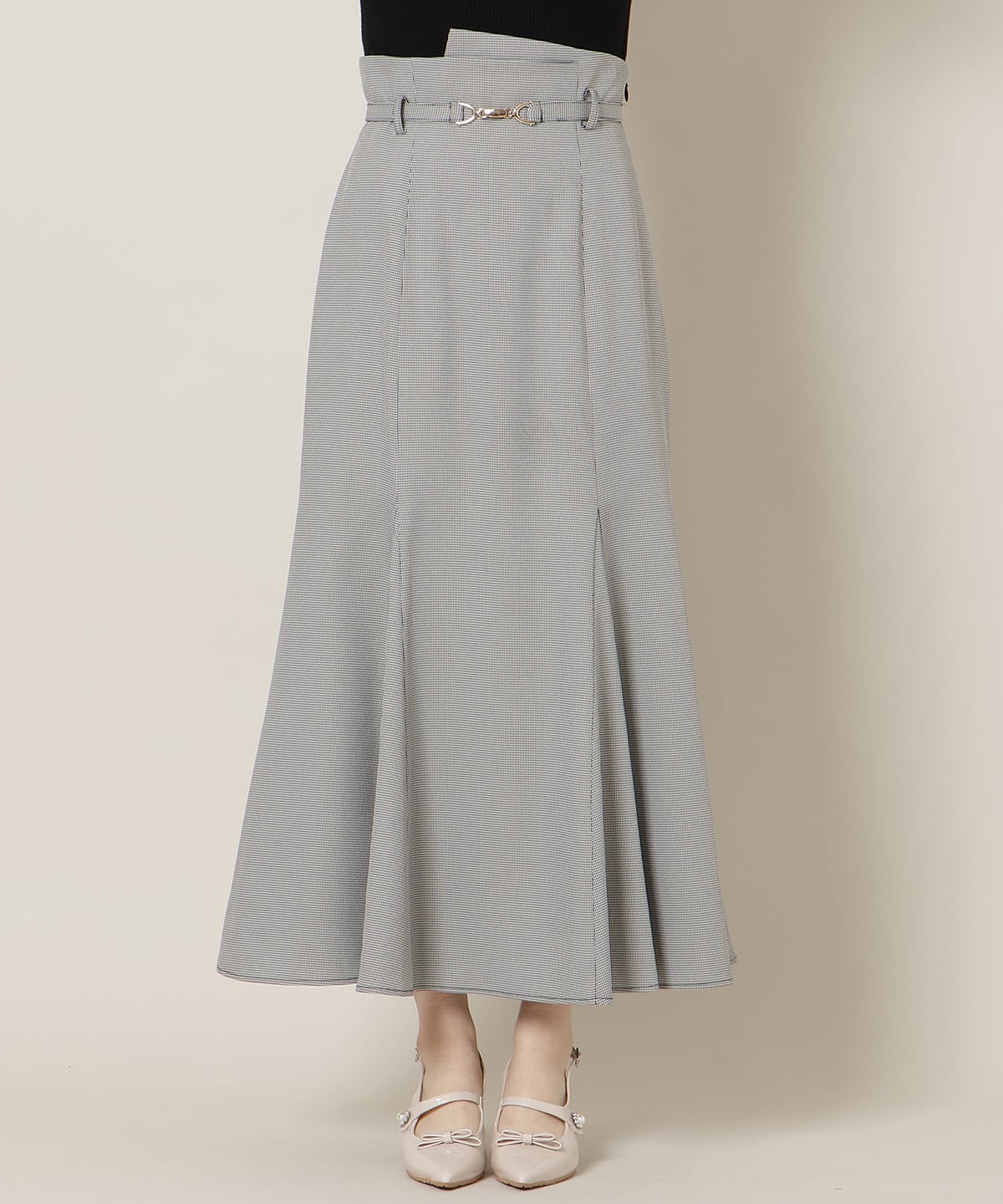 ビットベルト付きマーメイドスカート