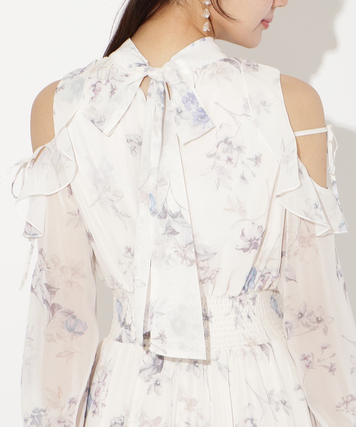 【2/27(fri)発売】フラワープリントフリルスリーブワンピース