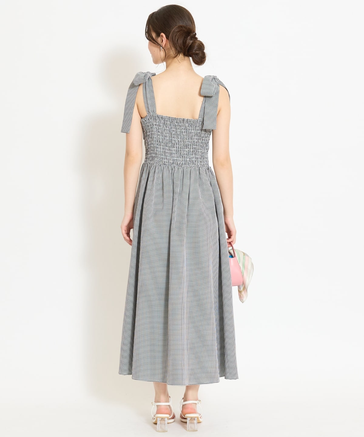 【4/24(fri)10時予約開始】リボンショルダーギャザーワンピース