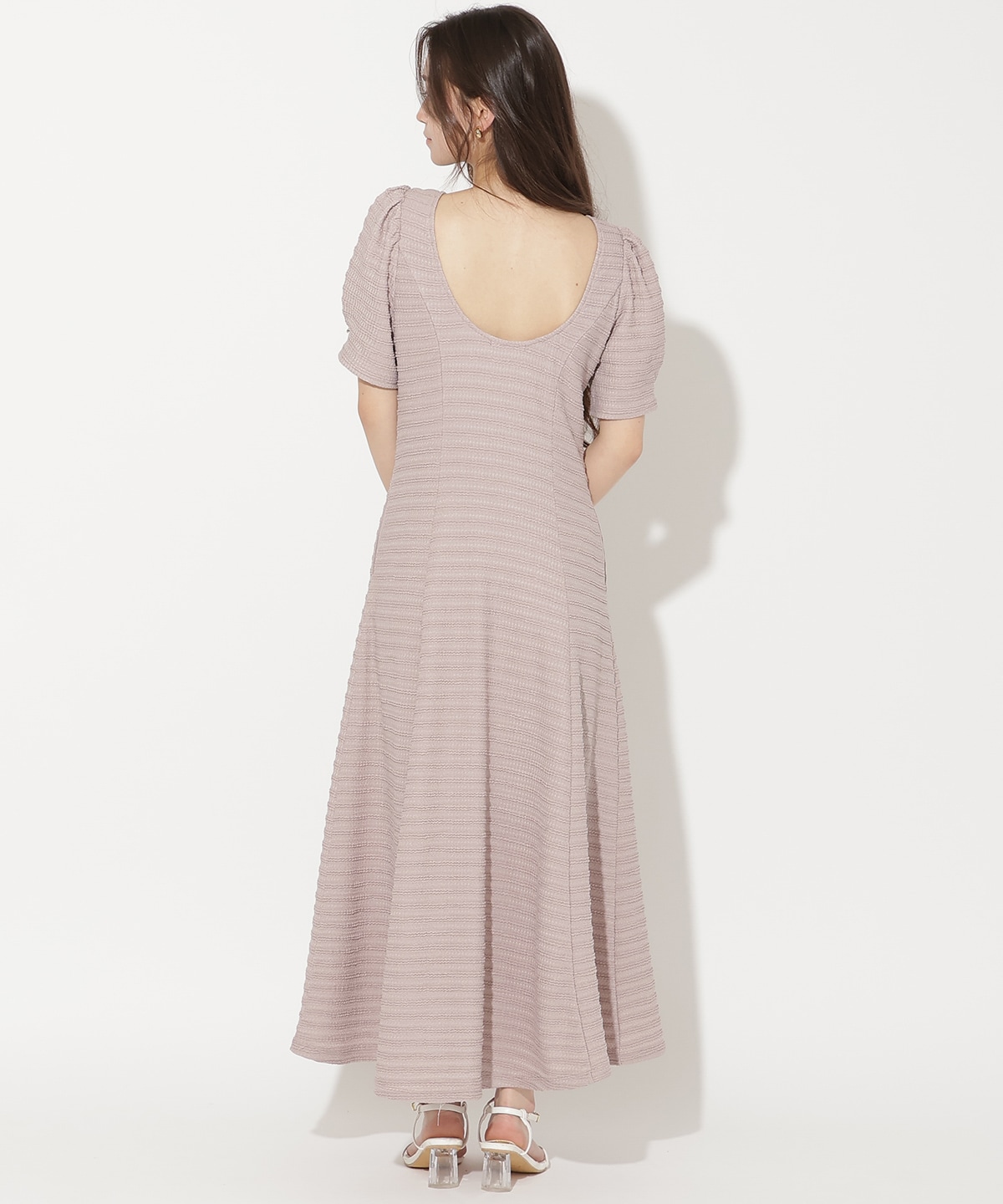 【4/24(fri)10時発売】バックオープンフレアカットワンピース