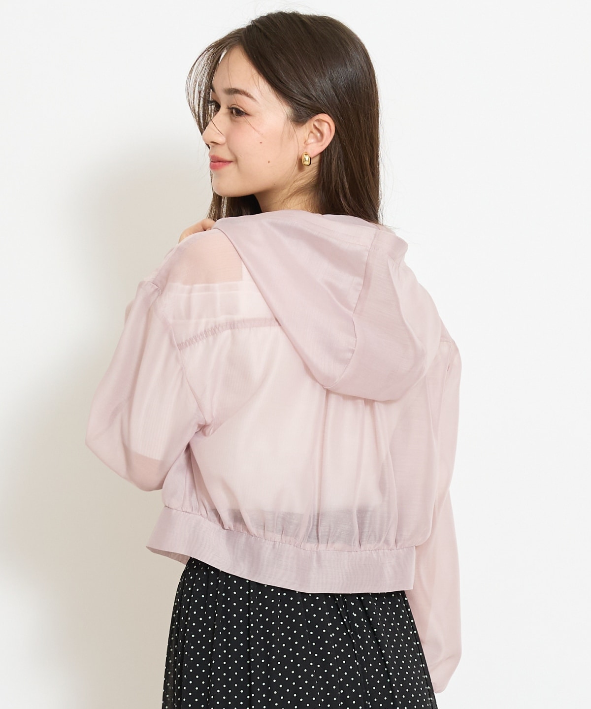 シアーフードブルゾン