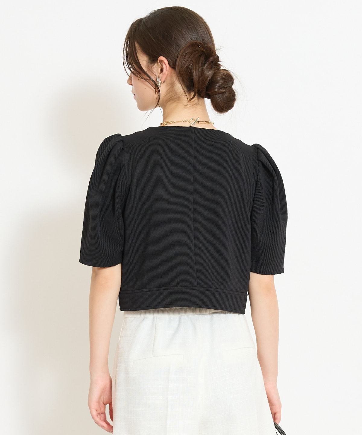 ノーカラーポンチジャケット