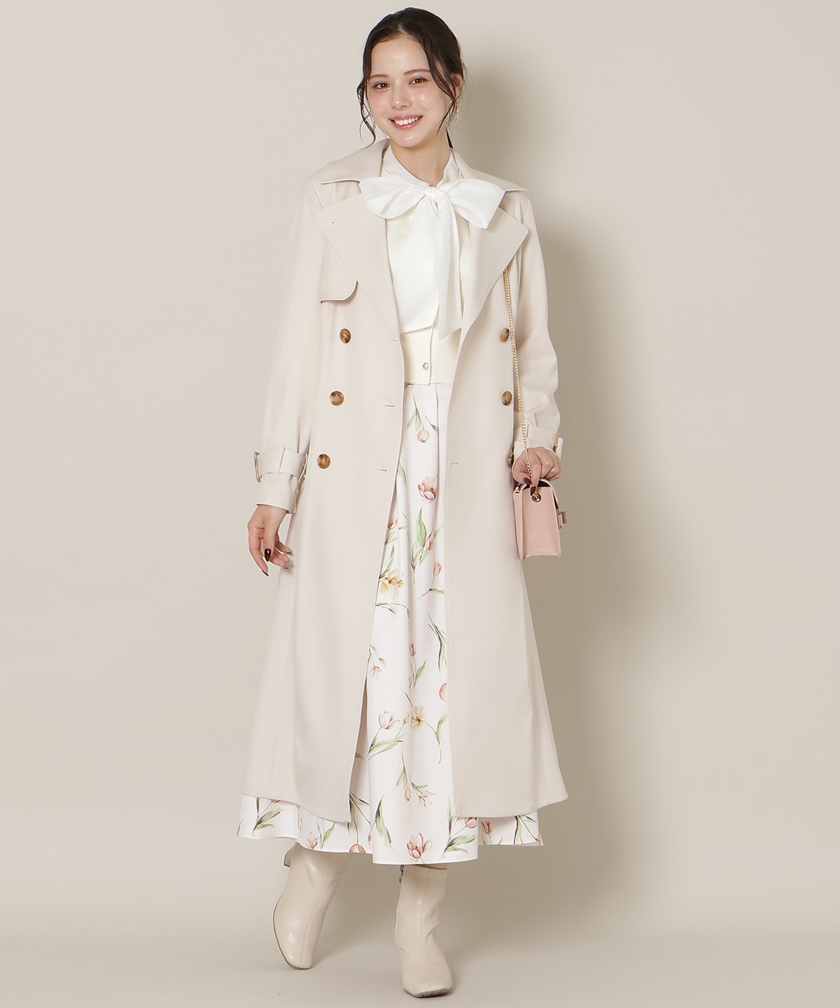 【1/14(wed)18時先行予約開始 】オリジナルフレアトレンチコート