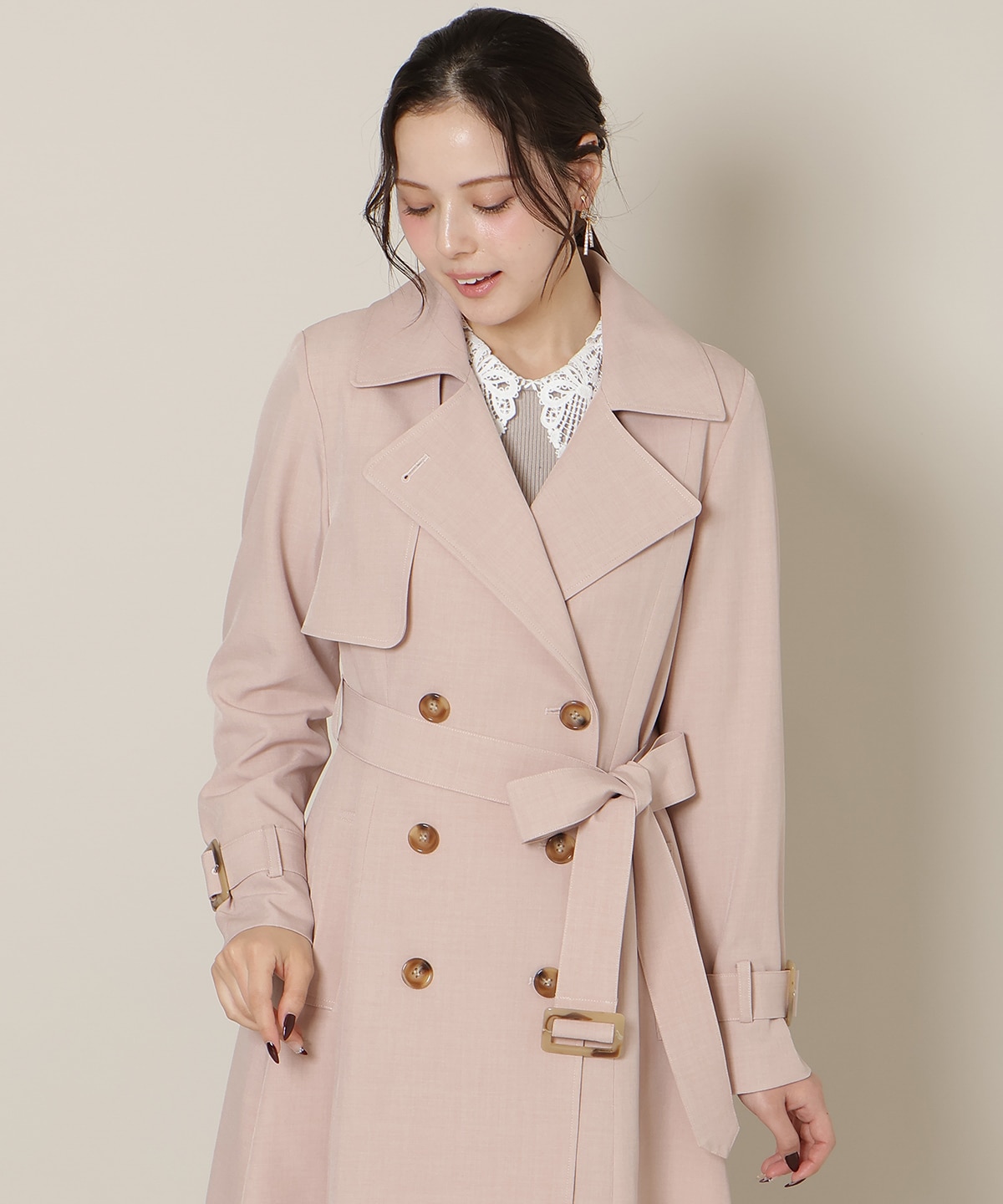 【1/14(wed)18時先行予約開始 】オリジナルフレアトレンチコート