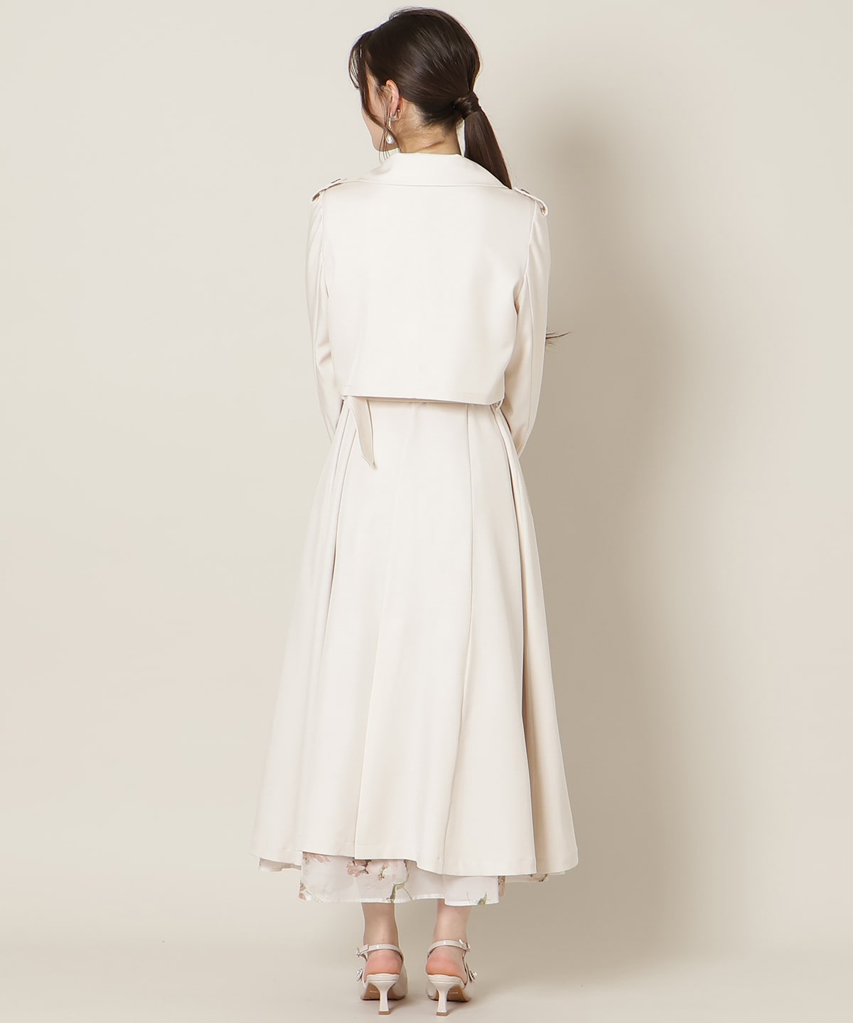 リボンスリーブ3WAYトレンチコート