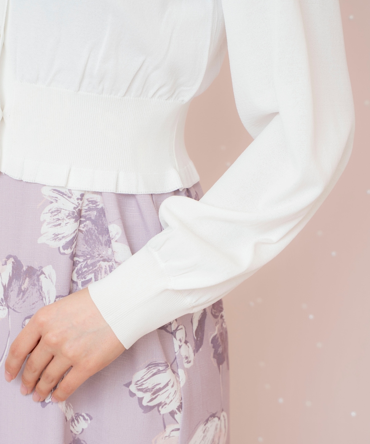 フリルヘムUVカットカーディガン