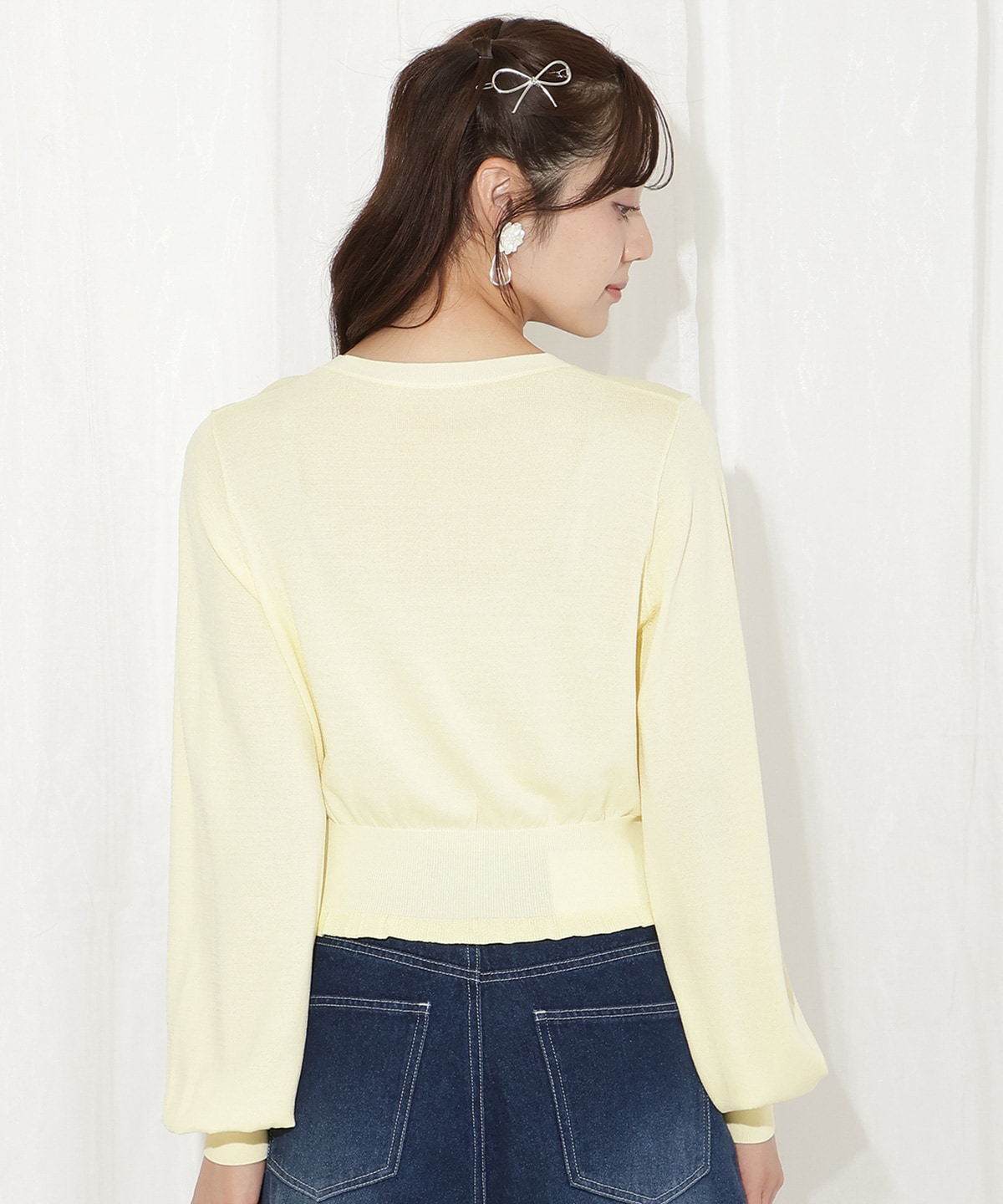 フリルヘムUVカットカーディガン