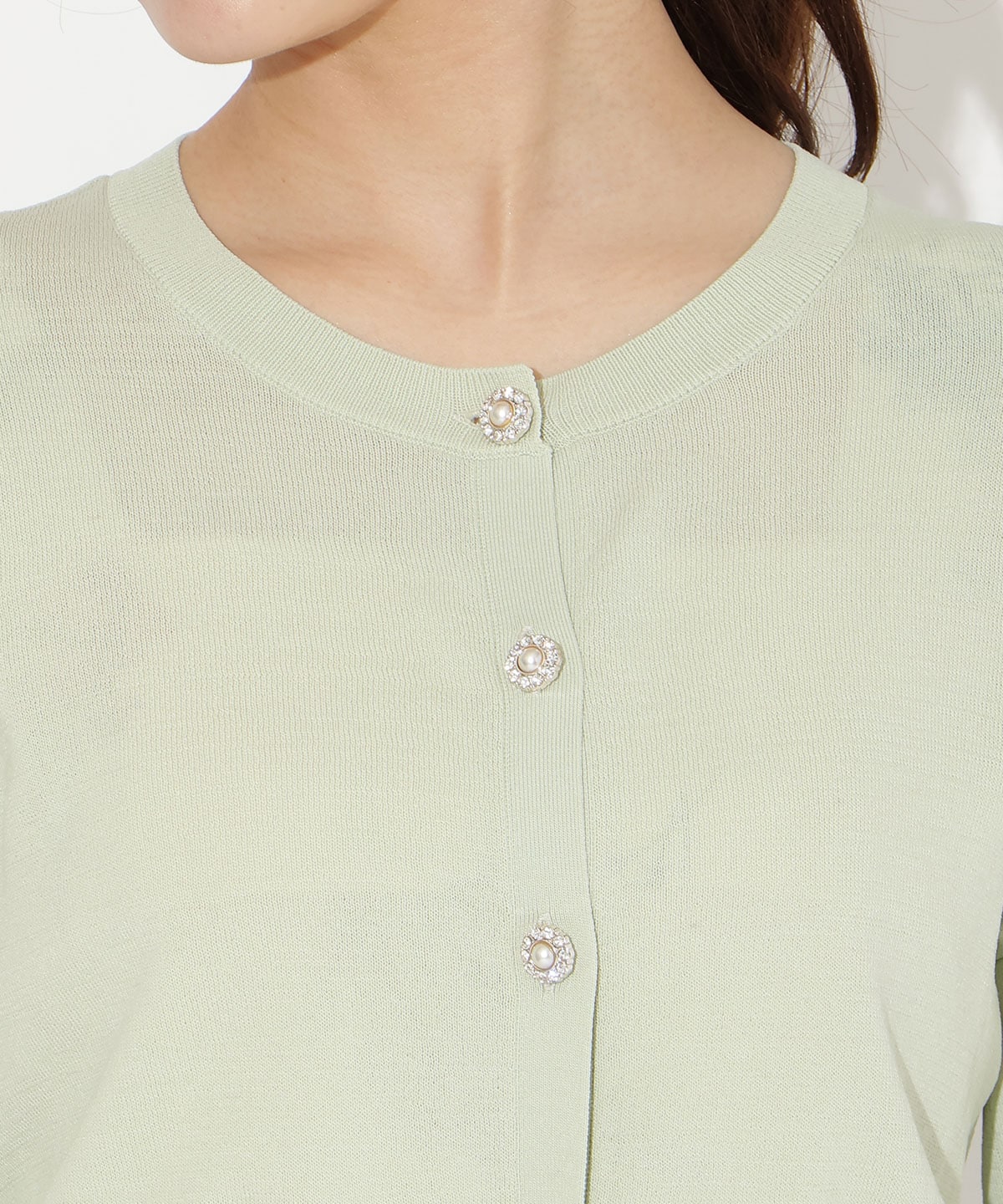 フリルヘムUVカットカーディガン