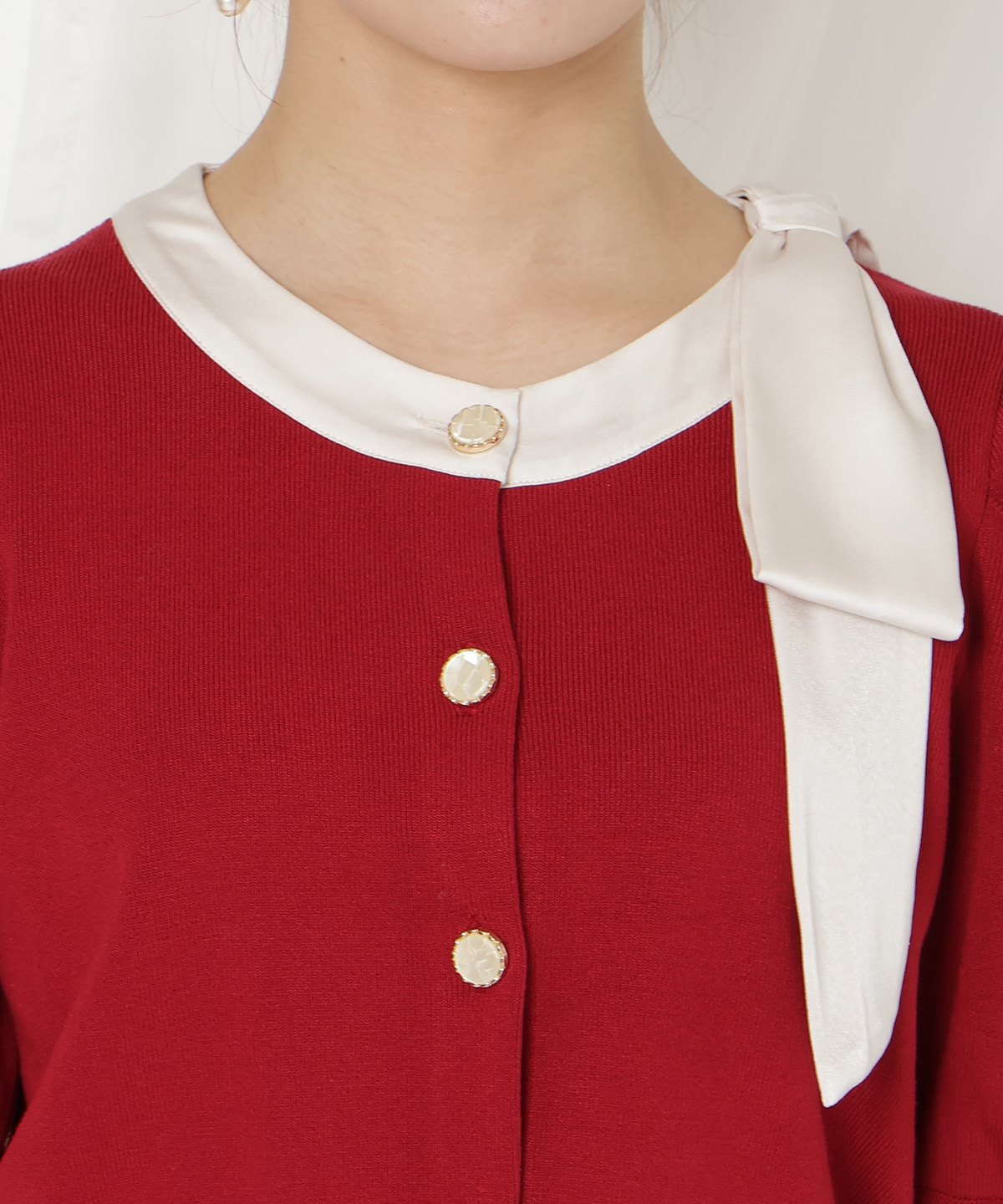 【2/27(fri)発売】リボンパフカーディガン