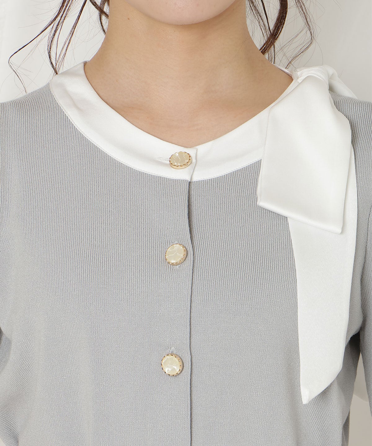 【2/27(fri)発売】リボンパフカーディガン