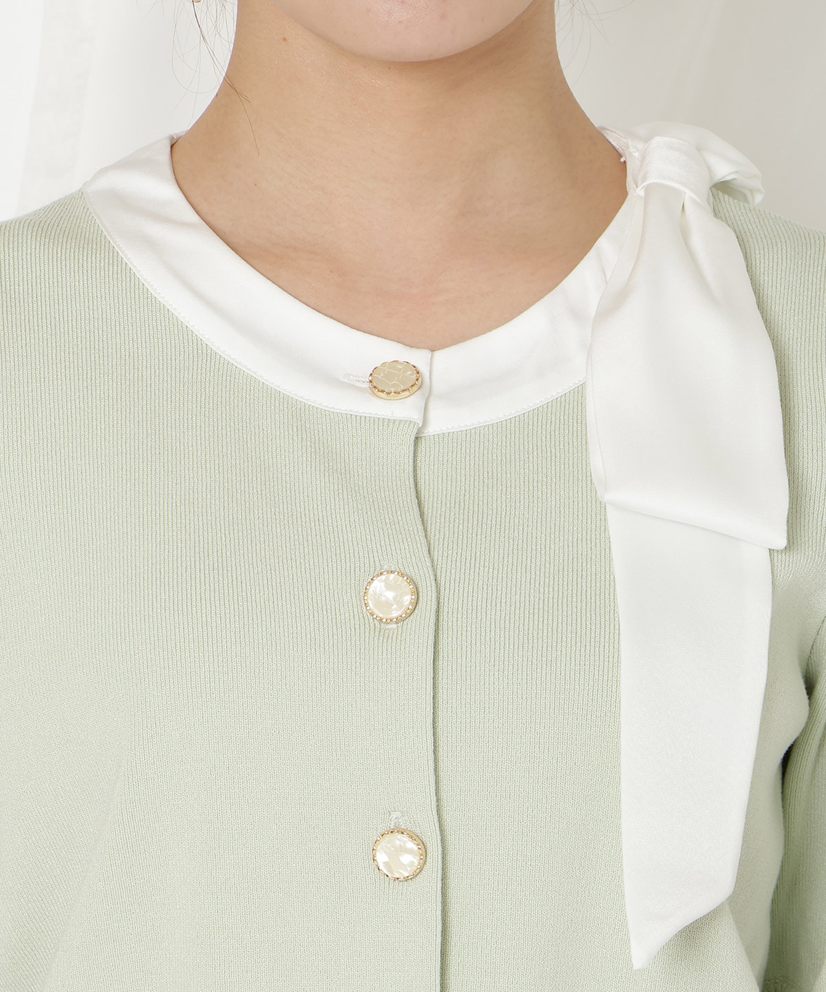 【2/27(fri)発売】リボンパフカーディガン