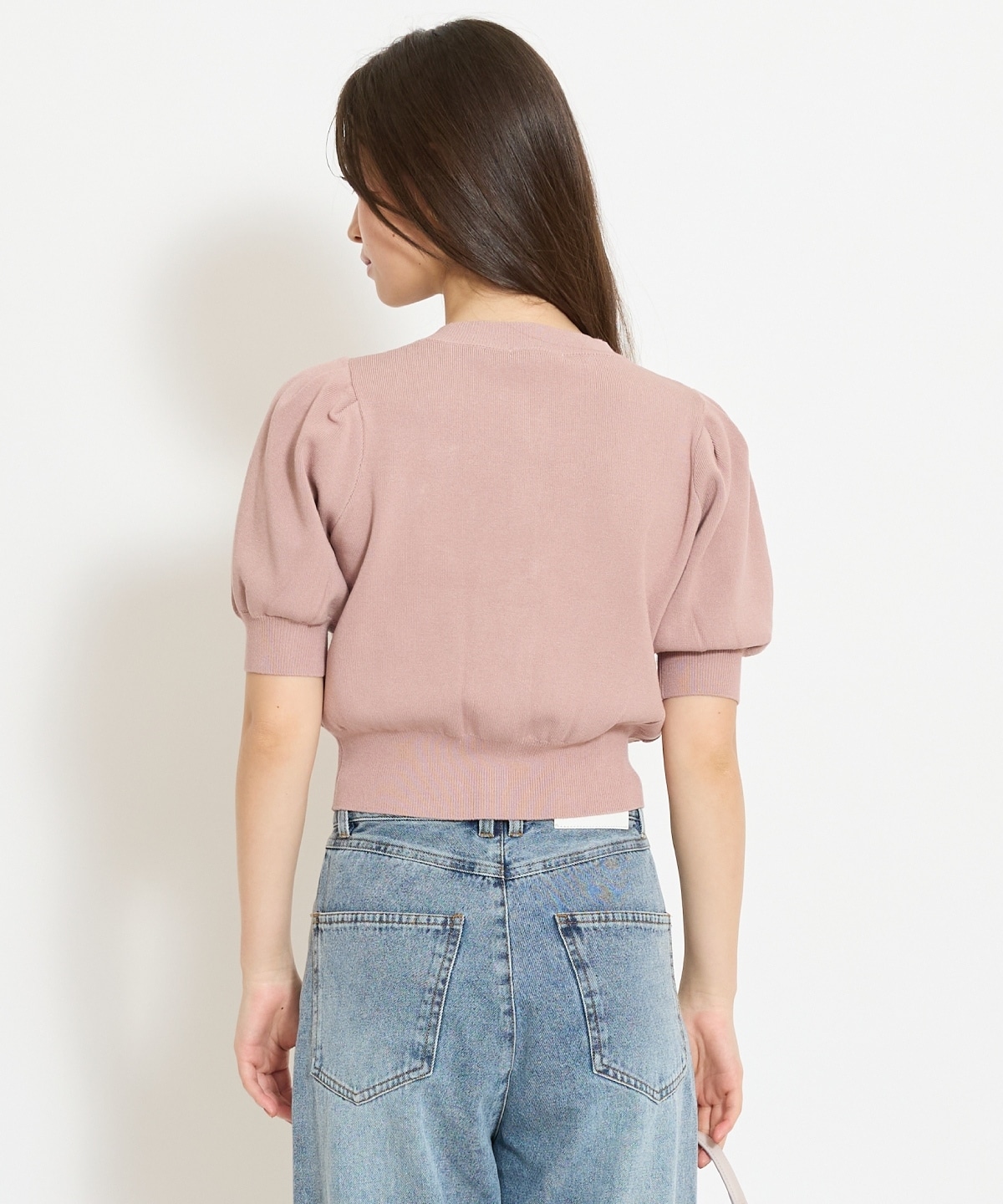 リボンデコレーションカーディガン