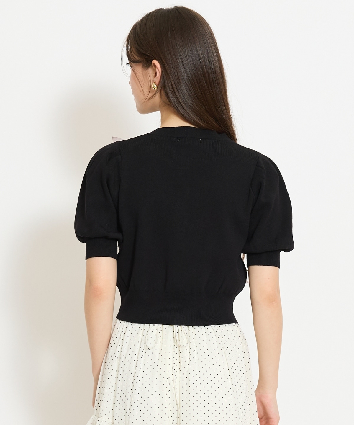 リボンデコレーションカーディガン