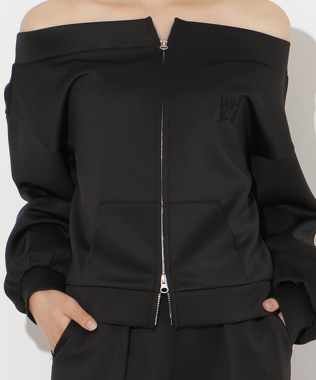 【3/12(thu)10時発売】ダブルZIPオフショルスウェットトップス