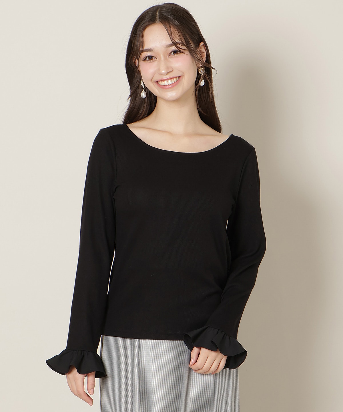 フリルカフスインナートップス