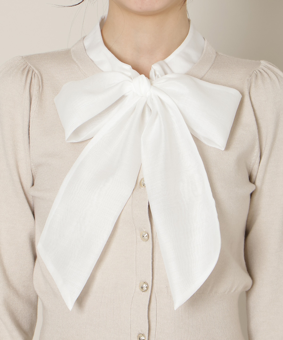 リボンタイプルオーバー