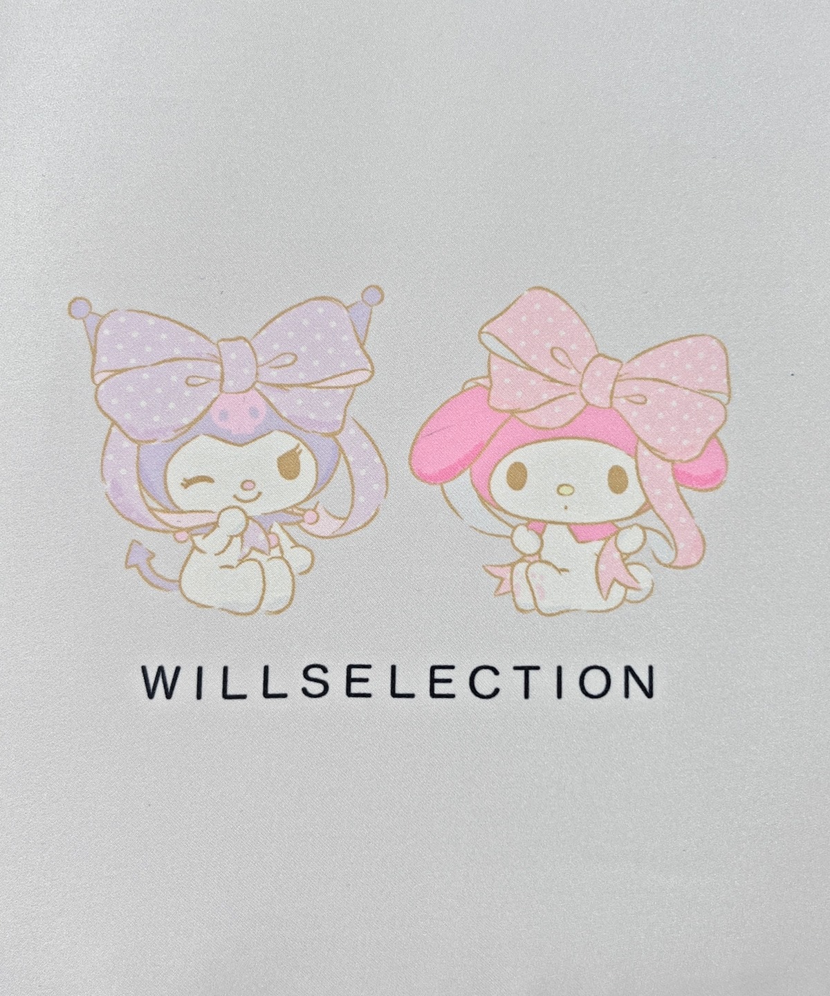 【9/17(thu)10時発売】WILLSELECTION×マイメロディ&クロミ サテンフリルトートバッグ