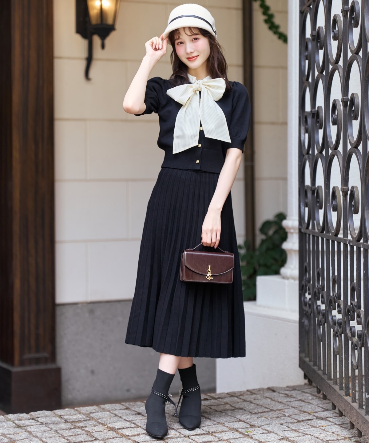 【9/10(thu)10時発売】プリーツニットスカート