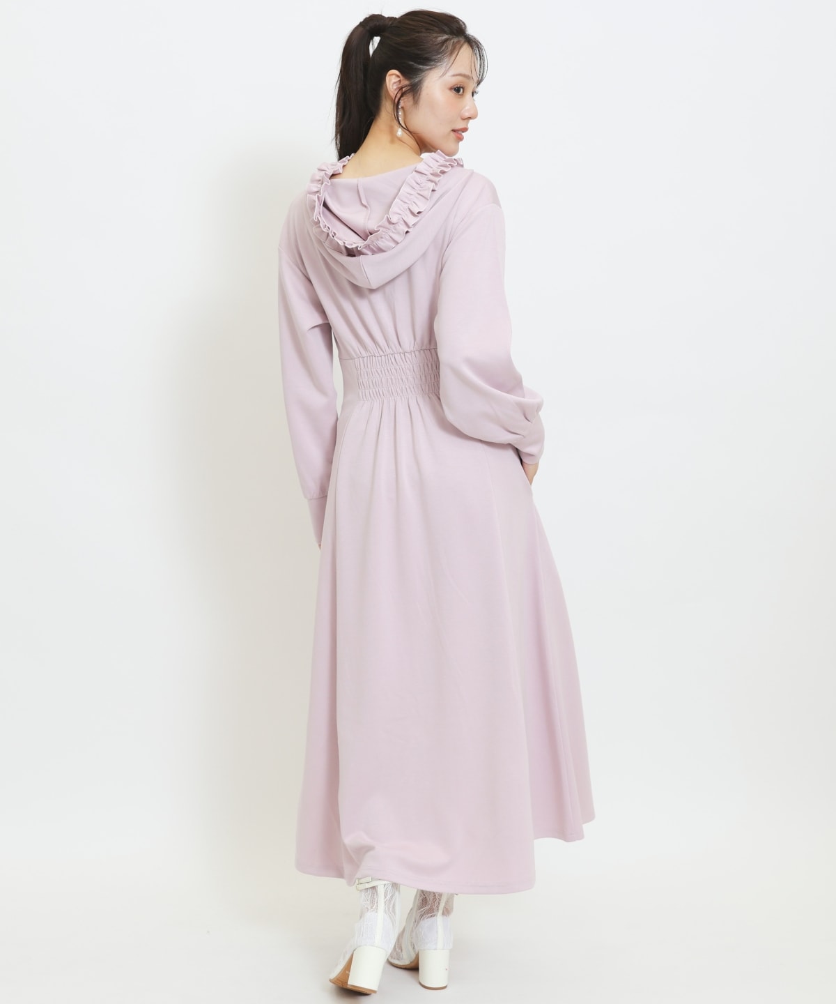 【9/17(thu)10時発売】WILLSELECTION×マイメロディ&クロミ 刺繍フリルフードパーカーワンピース