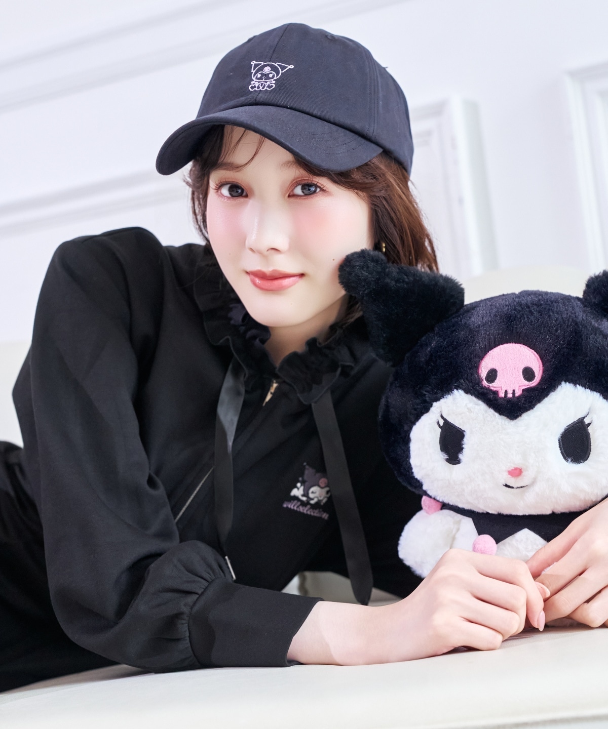 【9/17(thu)10時発売】WILLSELECTION×マイメロディ&クロミ 刺繍フリルフードパーカーワンピース