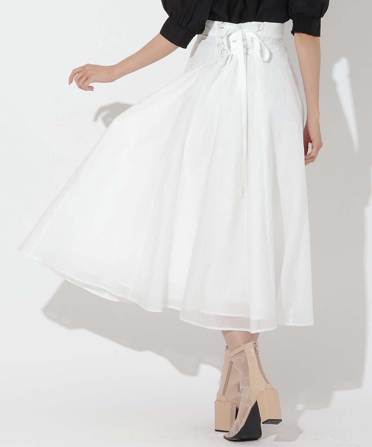 Instagram人気アイテム】シアージャガードフレアスカート(F オフ  