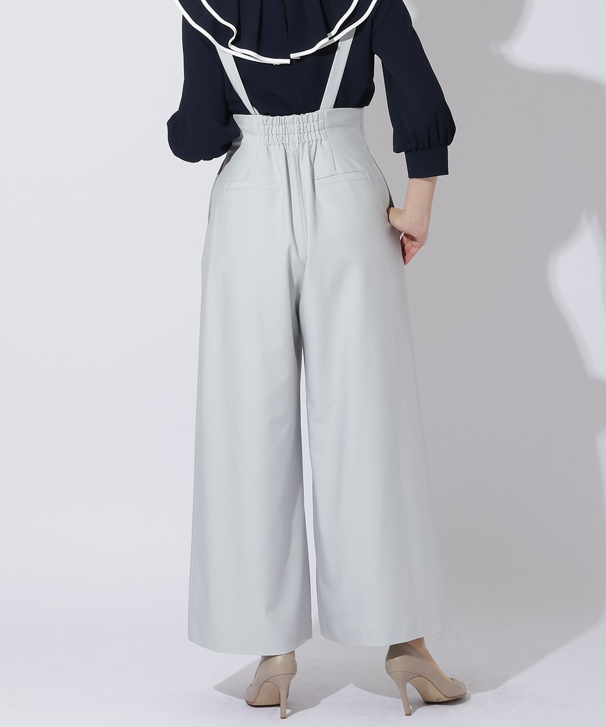 サスペ付きワイドパンツ